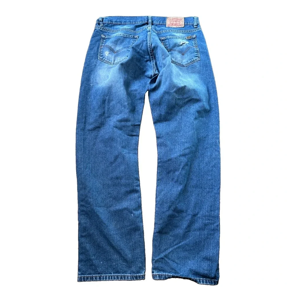 Vintage Levi's 514 Orange Tab Men's Jeans Blue Athletic 38x32